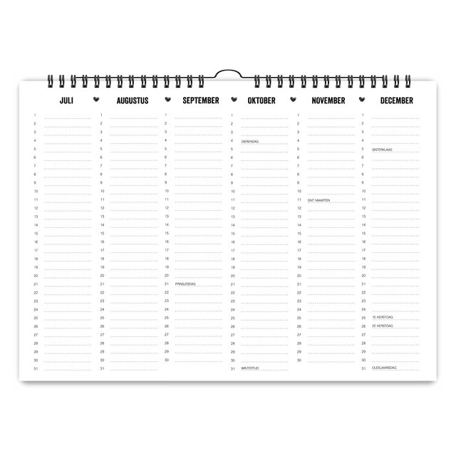 Familieplanner 2027 | A4 | Met gratis stickervel