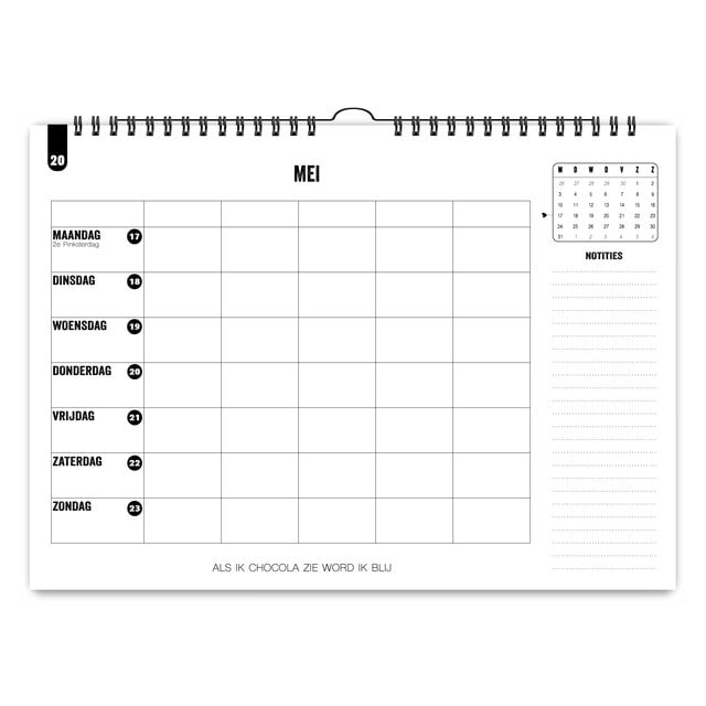 Familieplanner 2027 | A4 | Met gratis stickervel | PRE ORDER