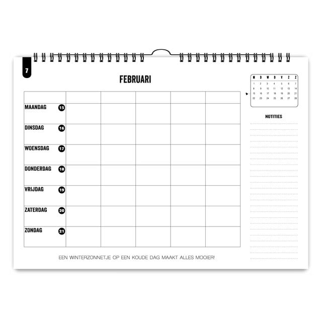Familieplanner 2027 | A4 | Met gratis stickervel | PRE ORDER