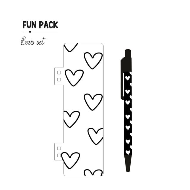 Insteekhoezen | Funpack | Basis pen & klikbare boekenlegger