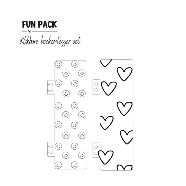 Insteekhoezen | Funpack | Klikbare boekenleggers