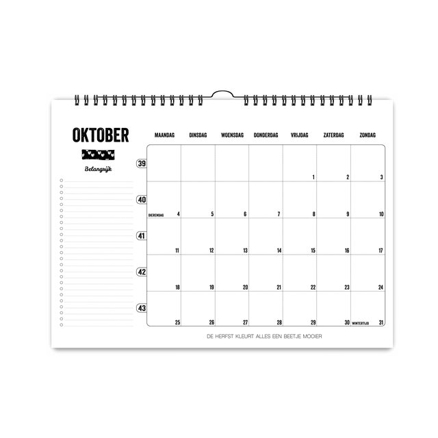 Maandkalender 2027 | A3