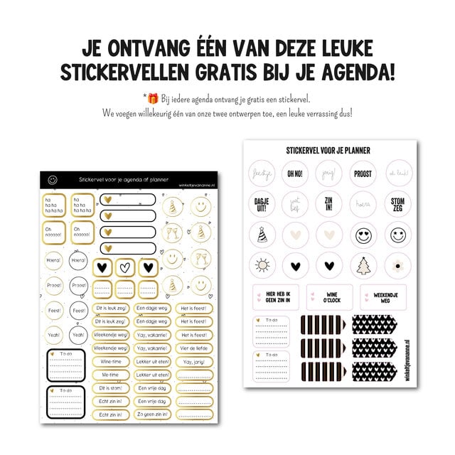 Agenda 2027 | Horizontale schrijfrichting | Met gratis stickervel | PRE ORDER