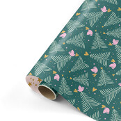 Rol inpakpapier | Boompjes Groen | 3 meter