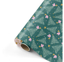 Rol inpakpapier | Boompjes Groen | 3 meter