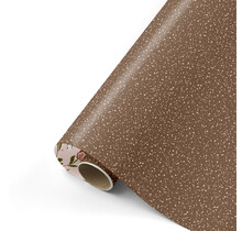 Rol inpakpapier | Sparkling Brown | 3 meter