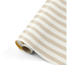 Rol inpakpapier | Naturel striped | 3 meter