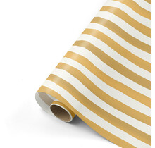 Rol inpakpapier | Goud striped | 3 meter