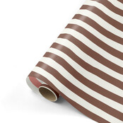 Rol inpakpapier | Brown striped | 3 meter