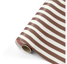 Rol inpakpapier | Brown striped | 3 meter
