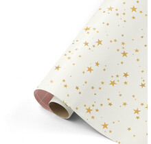 Rol inpakpapier | Sterren Naturel | 3 meter