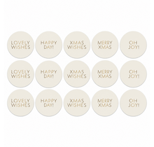 Sticker | Kerst Naturel | 15 stuks