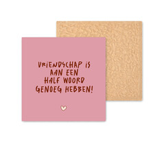 Kleurrijke tegel | 11 CM | Vriendschap is...