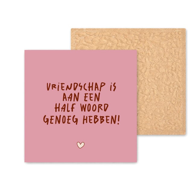 Kleurrijke tegel | 11 CM | Vriendschap is...