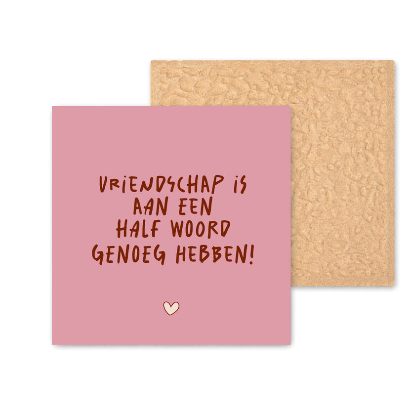 Kleurrijke tegel | 11 CM | Vriendschap is...