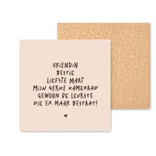 Kleurrijke tegel | 11 CM | Vriendin bestie maat | Beige