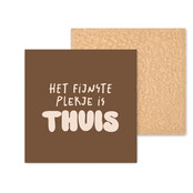 Kleurrijke tegel | 11 CM | Thuis | Bruin