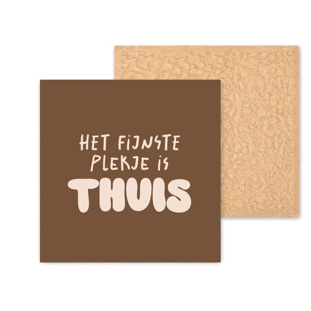 Kleurrijke tegel | 11 CM | Thuis | Bruin