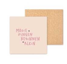 Kleurrijke tegel | 11 CM | Mooie dingen beginnen klein