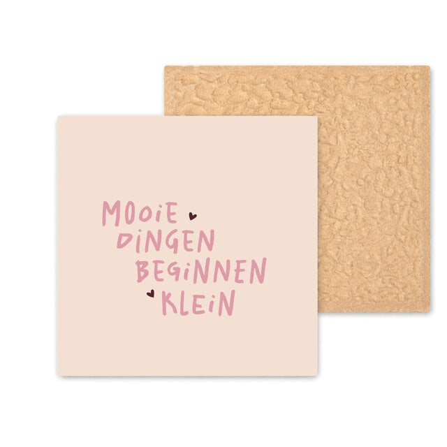 Kleurrijke tegel | 11 CM | Mooie dingen beginnen klein