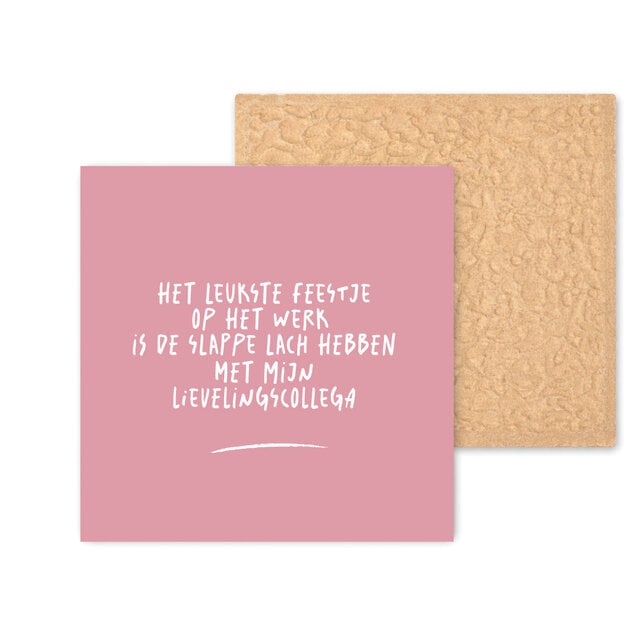 Kleurrijke tegel | 11 CM | Lievelingscollega