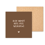 Kleurrijke tegel | 11 CM | Hier wordt heel veel gelachen!