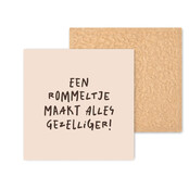 Kleurrijke tegel | 11 CM | Een rommeltje maakt alles gezelliger