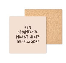 Kleurrijke tegel | 11 CM | Een rommeltje maakt alles gezelliger