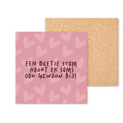 Kleurrijke tegel | 11 CM | Beetje stom hoort er ook bij