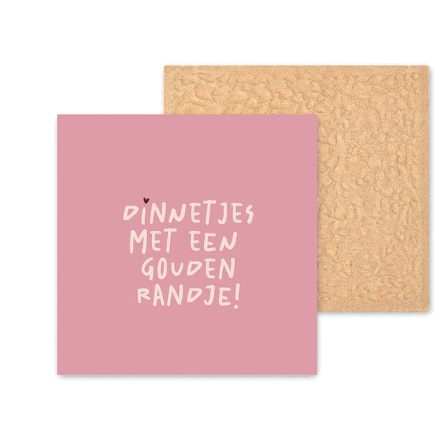 Kleurrijke tegel | 11 CM | Dinnetjes | Vintage Pink