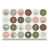 Stickervel  | Kerstmis & Adventstickers | 24 stuks