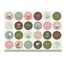 Stickervel  | Kerstmis & Adventstickers | 24 stuks