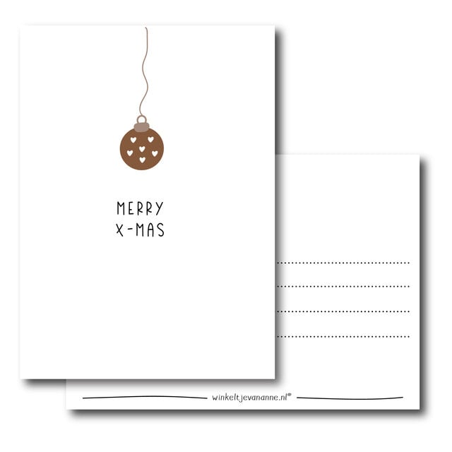 Kerstkaart | Merry XMAS