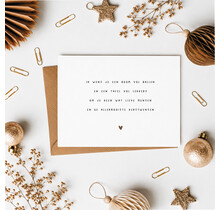 Kerstkaart | Boom vol ballen