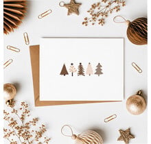 Kerstkaart | Kerstboompjes