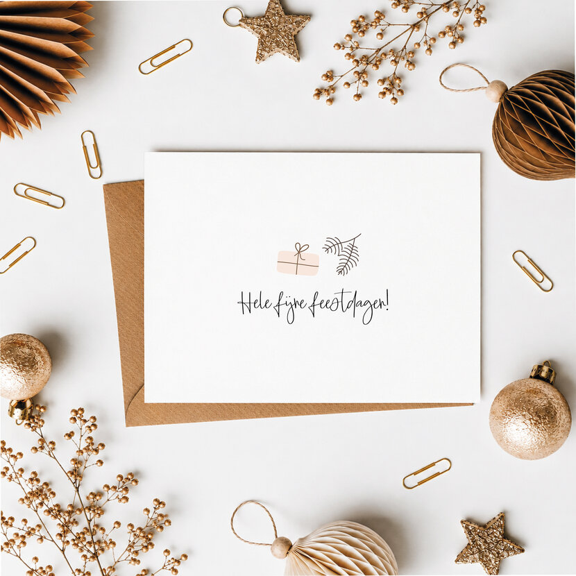Kerstkaart | Fijne feestdagen