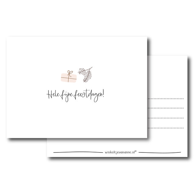 Kerstkaart | Fijne feestdagen