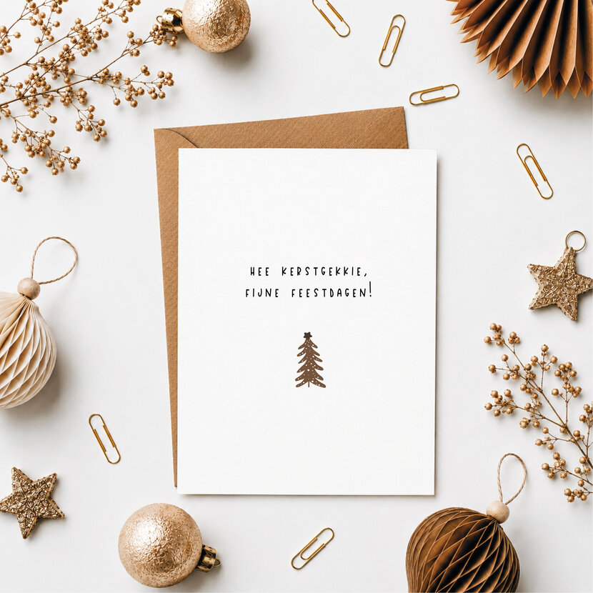 Kerstkaart | Kerstgekkie