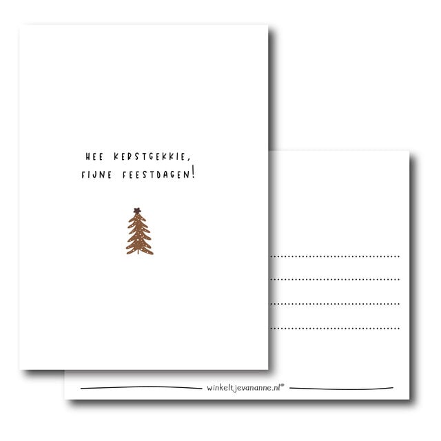 Kerstkaart | Kerstgekkie