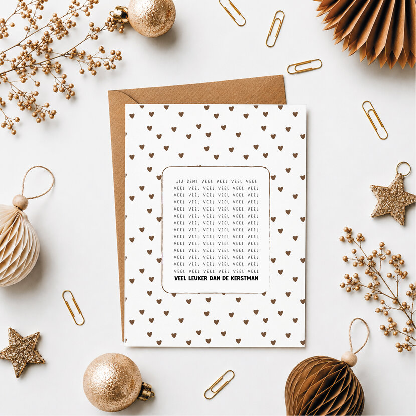 Kerstkaart | Leuker dan de kerstman