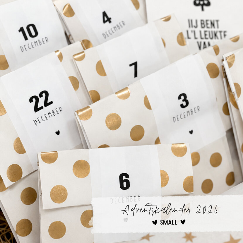 Adventskalender 2026 | Small | 12 Cadeautjes | Pre Order