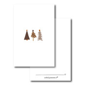 Minikaartje | Kerst | Drie kerstboompjes