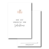 Minikaartje | Sint | Lief cadeautje van Sinterklaas