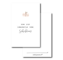 Minikaartje | Sint | Lief cadeautje van Sinterklaas