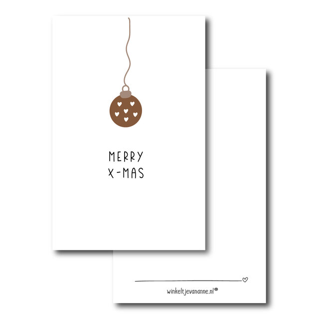 Minikaartje | Kerst | Merry Xmas