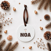 Kerstbal | Rendiertje + naam | Op maat gemaakt