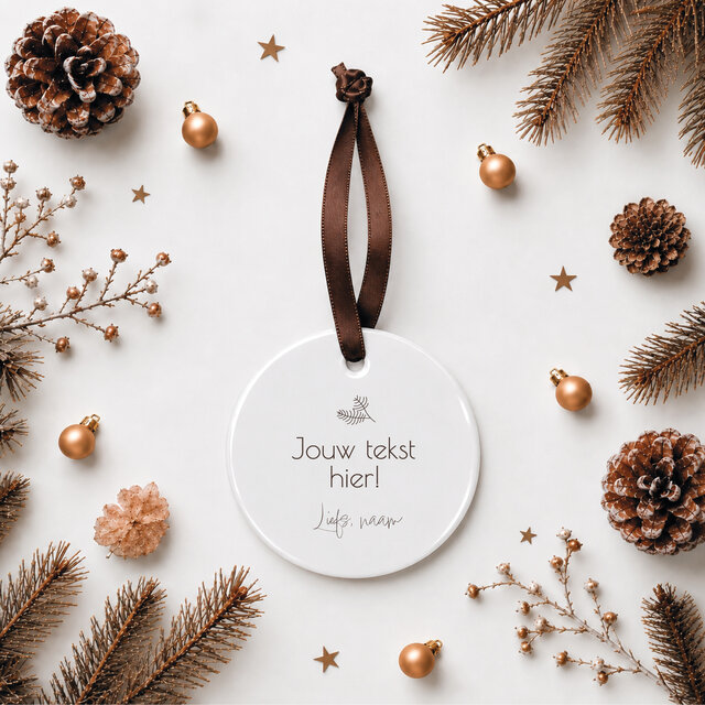 Kerstbal | Met eigen tekst | Kersttakje