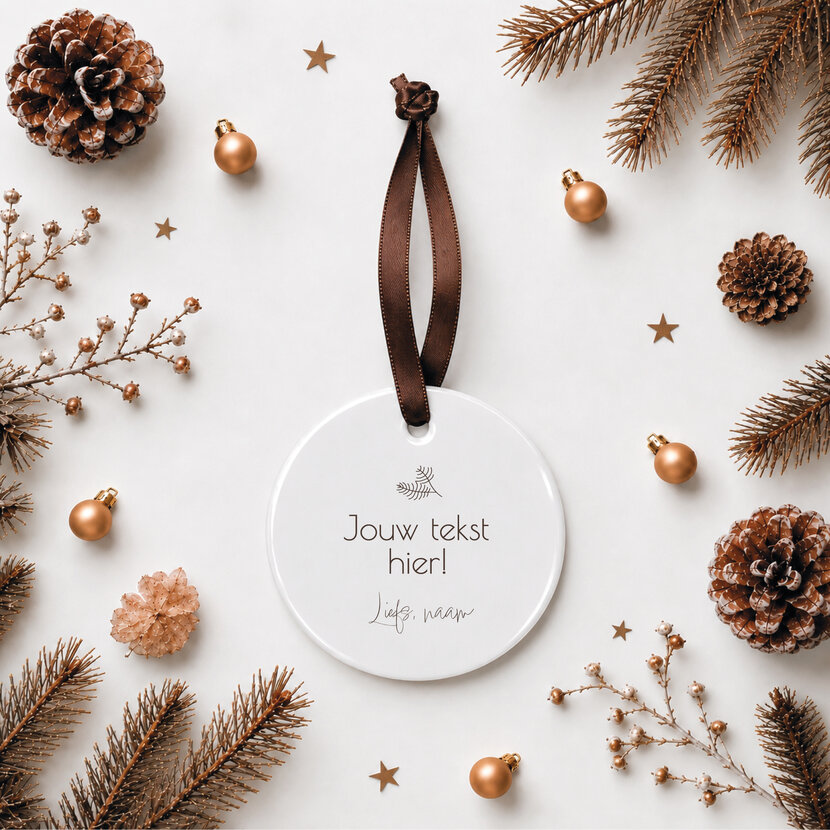 Kerstbal | Met eigen tekst | Kersttakje