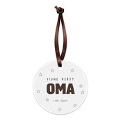 Kerstbal | Fijne kerst oma | Op maat gemaakt