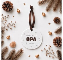 Kerstbal | Fijne kerst opa | Op maat gemaakt